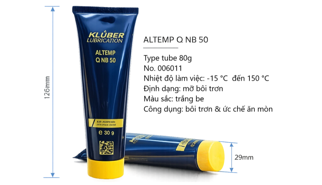 Mỡ bôi trơn Altemp Q NB 50 - Klüber Germany