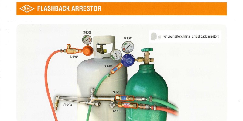 Oxy Lpg Acetylen Cutting System With Flashback Arrestor