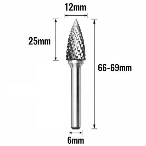 Mũi doa hợp kim G1225 M6 – Tungsten carbide burr