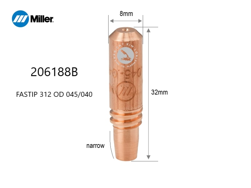 Bép hàn Mig Miller 206188B - Fastip .045/.040 AL