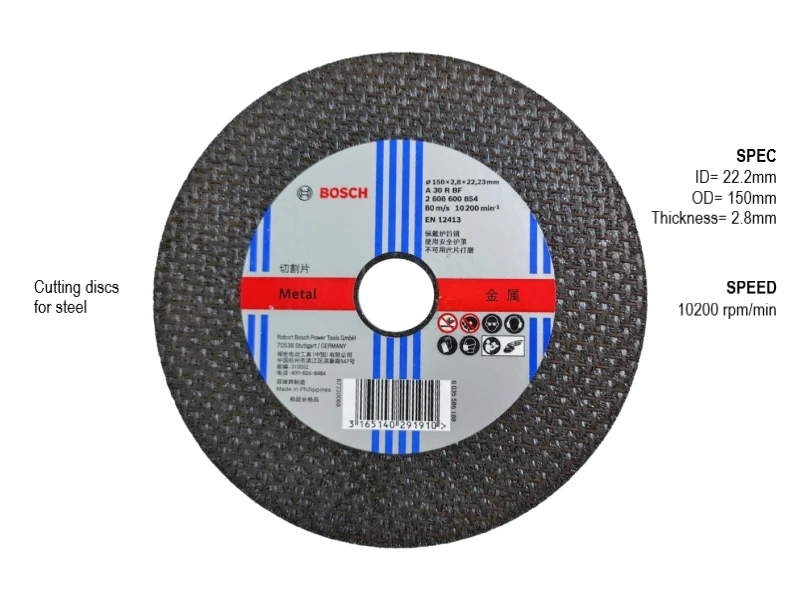 Đá cắt 150 Bosch 2608600854 (sắt) - cutting discs