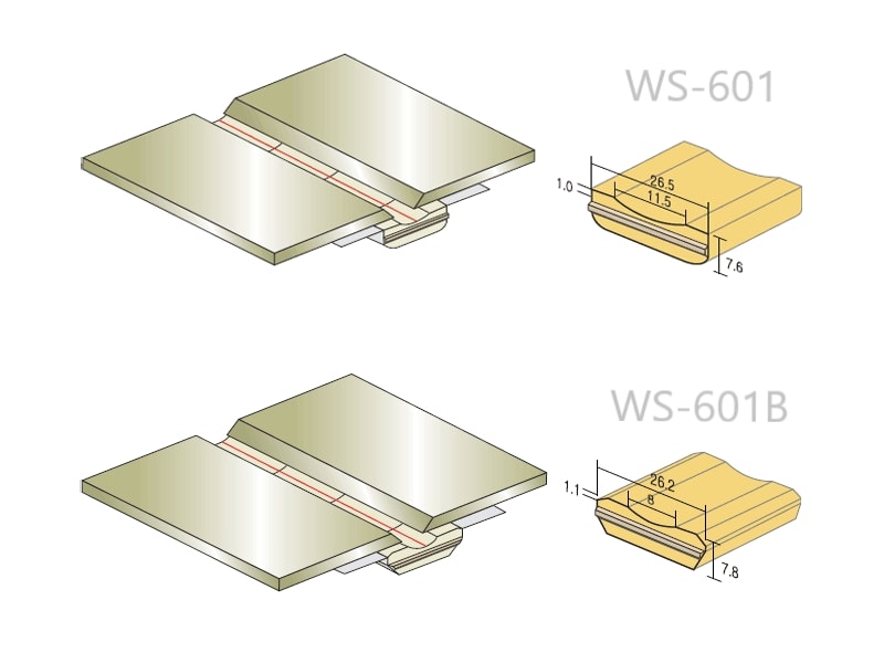Sứ lót đường hàn dẹt WS-601 Dong IL - Ceramic backing