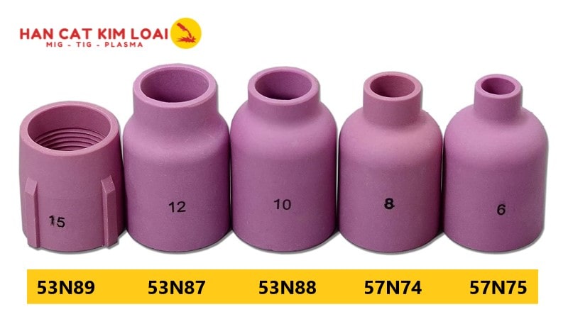 Ceramic cup gas lens 53N/54N large type